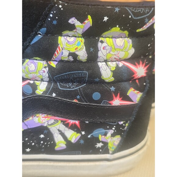 Vans Disney Toy Story Sk8-Hit Buzz Lightyear High Top Suede Black Sz Men 10